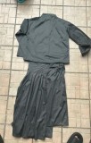 Women Autumn Belt Pleated Dress