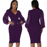 Women Sexy V Neck Dress