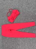 Spring And Winter Shockproof Tight Fitting Fitness Yoga Clothing Set Quick-Drying Sports Tank Leggings Two-Piece Set