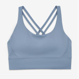 Double Cross Tank Shockproof Push Up Sports Bra Yoga Sports Bra Fitness Top