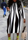 Trendy Stripe long sleeve loose Plus Size Dress