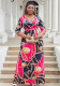 Sexy Fashion Chain Print Fashion Swing Dress