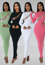 Sexy Slim Bodycon Mesh Dress Club Wear