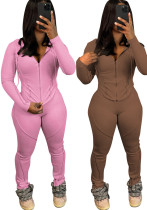 Women's Fashion Casual Ribbed Hooded Two-Piece Pants Set Women's Fashion Casual Ribbed Hooded Two-Piece Pants Set