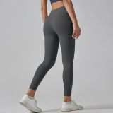 Women Pocket Running Fitness Pants High Waist Yoga Pants