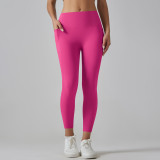 Women Pocket Running Fitness Pants High Waist Yoga Pants