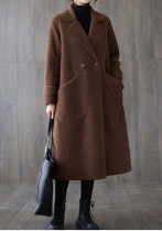 Plus Size Women Autumn and Winter Loose Retro Jacket Plus Size Women Autumn and Winter Loose Retro Jacket