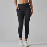 Women Pocket Running Fitness Pants High Waist Yoga Pants