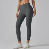 Women Pocket Running Fitness Pants High Waist Yoga Pants