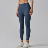 Women Pocket Running Fitness Pants High Waist Yoga Pants
