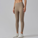 Women Pocket Running Fitness Pants High Waist Yoga Pants