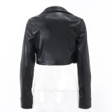 Women Sexy Crop Jacket Coat