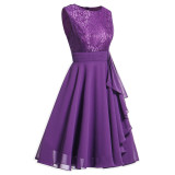 Women chiffon lace dress