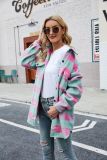 Autumn And Winter Single-Breasted Turndown Collar Long-Sleeved Plaid Cardigan Shirt For Women