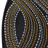 Women Solid mesh Beaded Halter Neck Long Dress