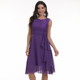 Women chiffon lace dress