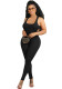 Women Sexy Sleeveless Stretch Jumpsuit