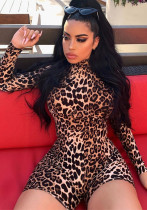 Summer Turtleneck Long Sleeve Sexy Jumpsuit