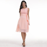 Women chiffon lace dress