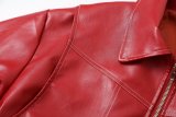Autumn Women's Retro Stand Collar Leather Jacket
