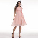 Women chiffon lace dress