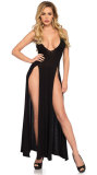 Sexy Lingerie Sexy Black Halter Neck Long Dress