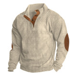 Corduroy Pullover Men's Casual Long Sleeve T-Shirt