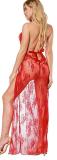 Sexy Lingerie Sexy Mesh Straps Women's Long Dress