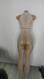 Sexy Hollow Long Sleeve Lingerie Fishnet Jumpsuit