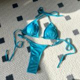 Women sexy shiny pearl Swimwear