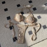 Women sexy shiny pearl Swimwear