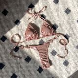 Women sexy shiny pearl Swimwear