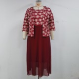 Africa Plus Size Women Top Dress Two-piece Set