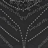 Fashion Women's Solid Color Mesh Beaded Feather Club Dress