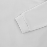 Spring And Winter Men's Casual Solid Color Long-Sleeved Zip Stand Collar T-Shirt Tops For Men