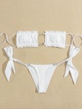 Sexy  Strapless Bikini Two Pieces Diamond Swimsuit