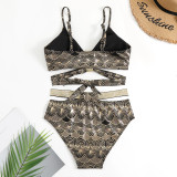 Sexy High Waist Two Pieces Bikini Women's Swimsuit
