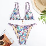Ethnic Swimwear Two Pieces Bikini Sexy Swimsuit