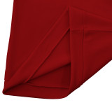 Spring And Winter Men's Casual Solid Color Long-Sleeved Zip Stand Collar T-Shirt Tops For Men