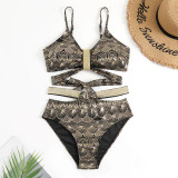 Sexy High Waist Two Pieces Bikini Women's Swimsuit
