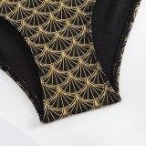Sexy Printed High Waist Two Pieces Bikini Women's Swimsuit
