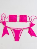 Sexy  Strapless Bikini Two Pieces Diamond Swimsuit
