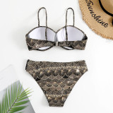Sexy High Waist Two Pieces Bikini Women's Swimsuit