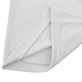 Spring And Winter Men's Casual Solid Color Long-Sleeved Zip Stand Collar T-Shirt Tops For Men