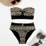 Sexy High Waist Two Pieces Bikini Women's Swimsuit