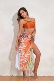 Cover Up Mesh Skirt Swimsuit Feminine Hollow Women's Swimwear Set