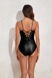 Women's Straps One-Piece Swimsuit Long Skirt Two-Piece Beachwear