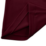 Spring And Winter Men's Casual Solid Color Long-Sleeved Zip Stand Collar T-Shirt Tops For Men