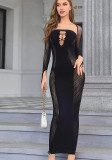 Strapless Sexy Lingerie Mesh Hollow See-Through Sexy Dress