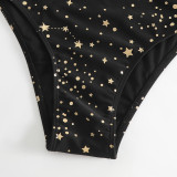 Sexy Printed Straps One Piece Women's Swimsuit